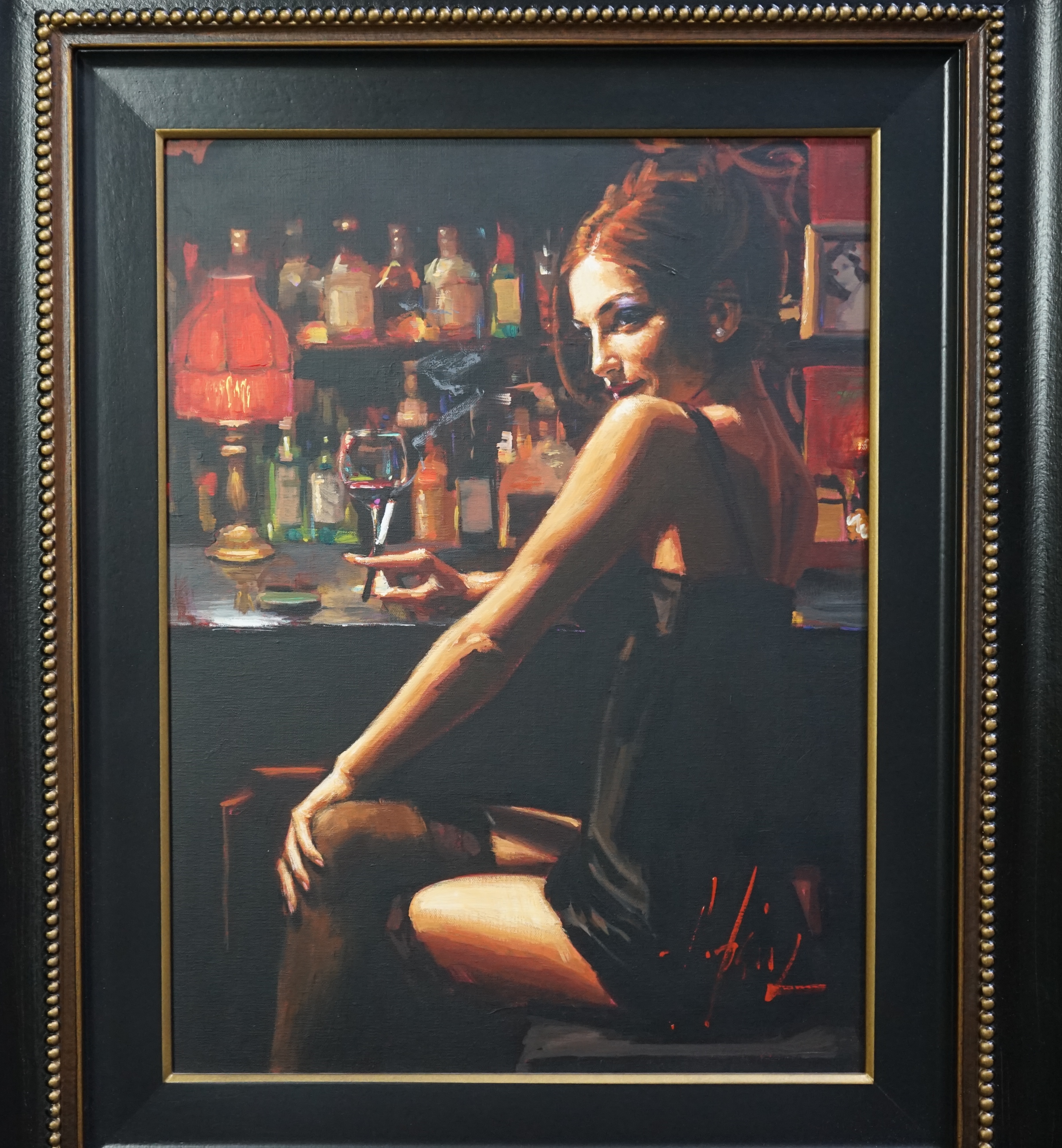 Fabian Perez (Argentinian, b.1967), 'Marissa III', oil on canvas, 60 x 45cm